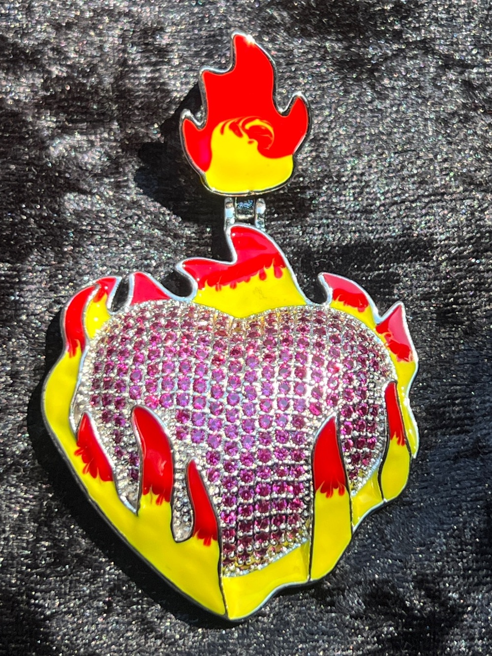 Flaming Heart Pendant